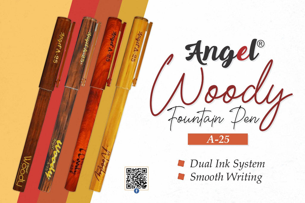 ANGEL WOODY # A-25 FOUNTAIN PEN