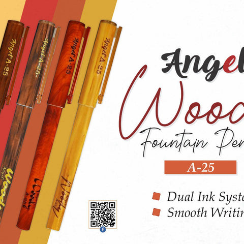 ANGEL WOODY # A-25 FOUNTAIN PEN