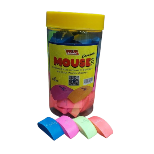 Eraser Mouse 103 Jar 50pcs Bahadur