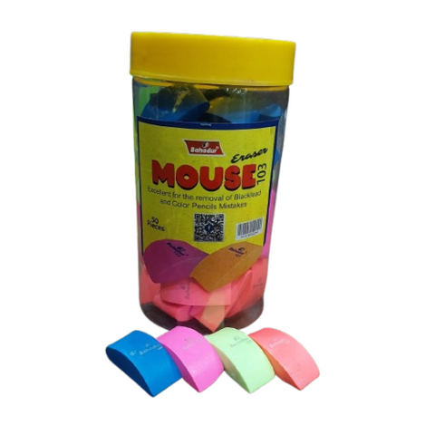 Eraser Mouse 103 Jar 50pcs Bahadur