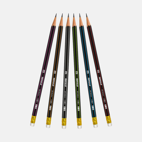 Oro Granite Lead Pencil Pack of 12