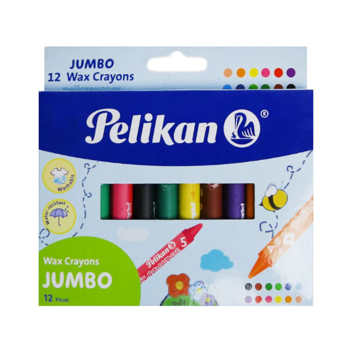 PELIKAN Wax Crayons Jumbo Box - 12PCS