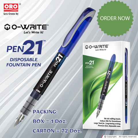 oro o-write pen 21 (1 pack)