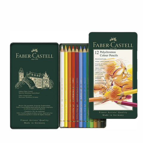 Faber Castell Polychromos Color Pencils Tin Set