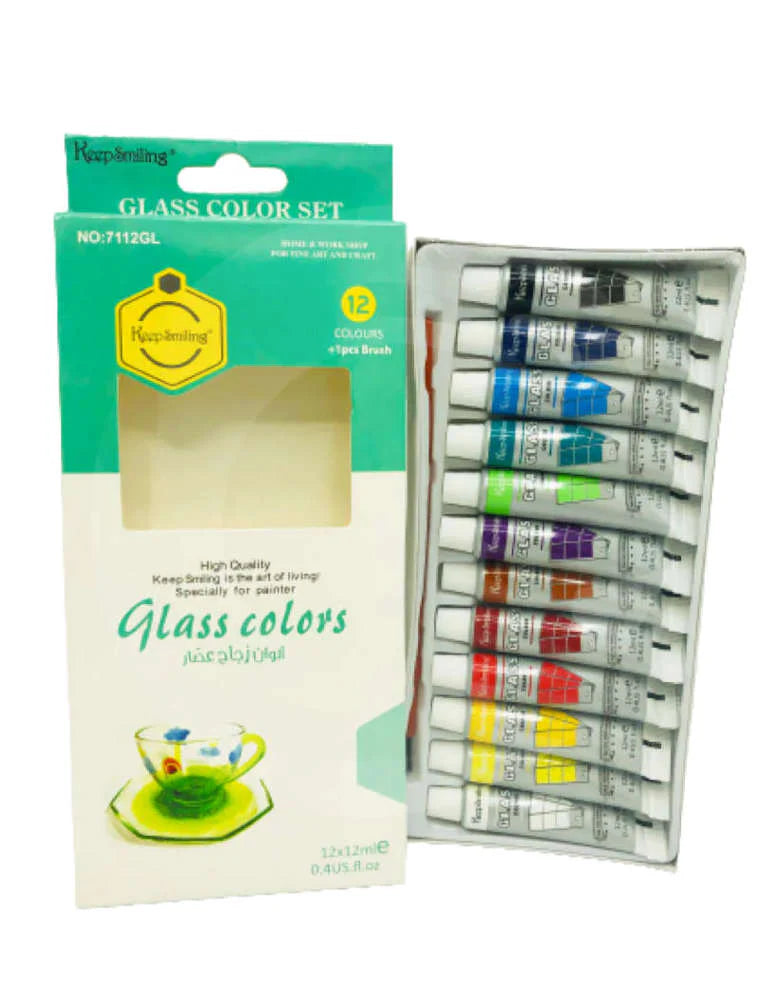 Glass Color Tube Set keep Smiling (7112GL)