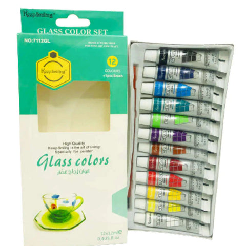 Glass Color Tube Set keep Smiling (7112GL)