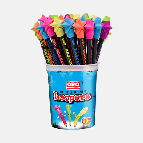 oro Loopers Star Small Pencils Jar – 48pcs