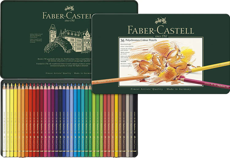 Faber Castell Polychromos Color Pencils Tin Set