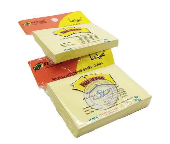Post-it Pad / Sticky Notes Yellow Sensa