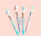 Unicorn Fancy 6 Colors Ballpoint Pen for Girls (2 Pcs)
