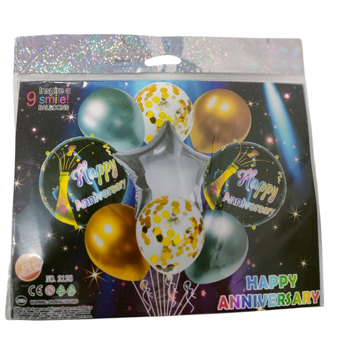 HAPPY ANIVERSARY FOIL BALLON ( 1 PACK)