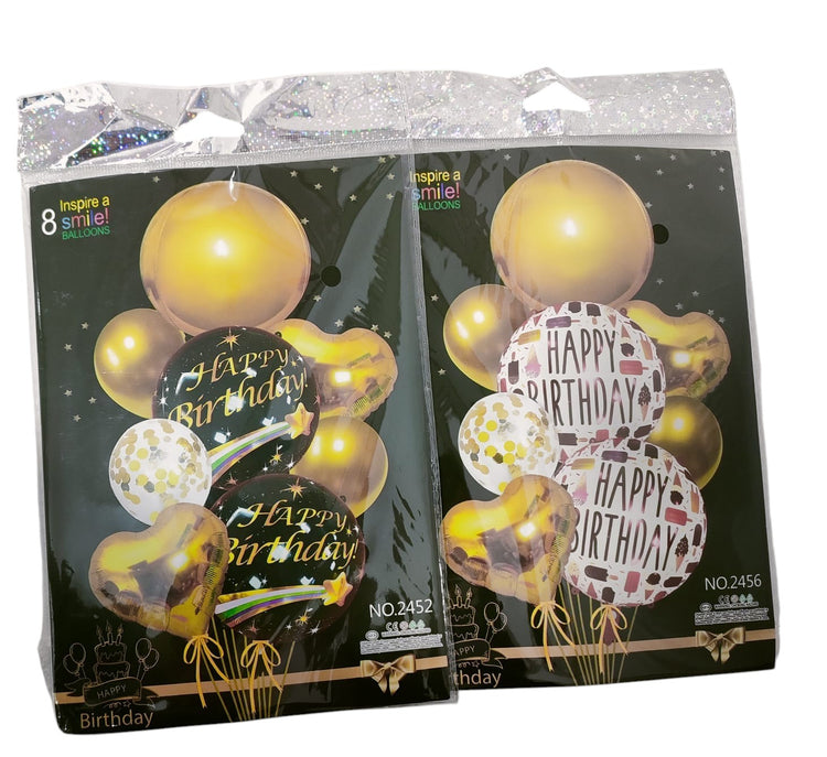 HBD SMILE BALOON 8 PCS( 1 PACK)