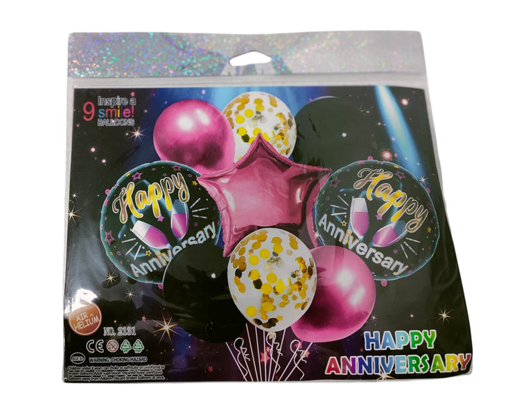 HAPPY ANIVERSARY FOIL BALLON ( 1 PACK)