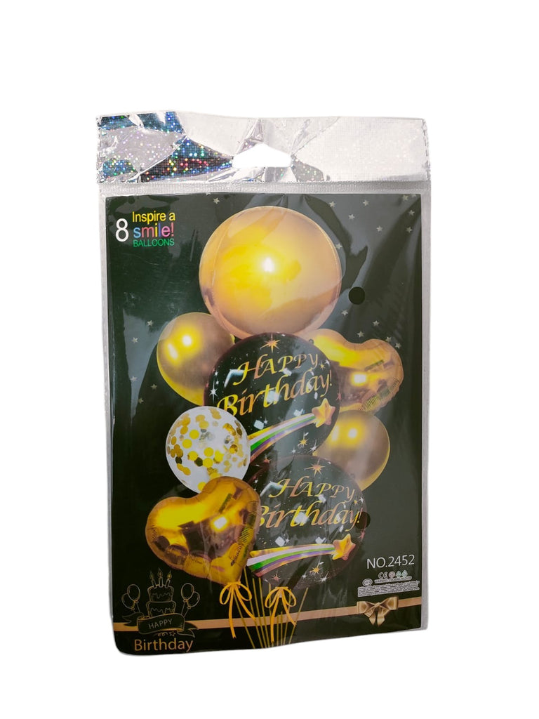 HBD SMILE BALOON 8 PCS( 1 PACK)