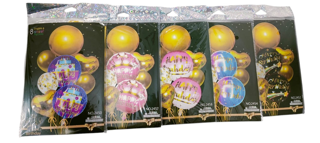 HBD SMILE BALOON 8 PCS( 1 PACK)