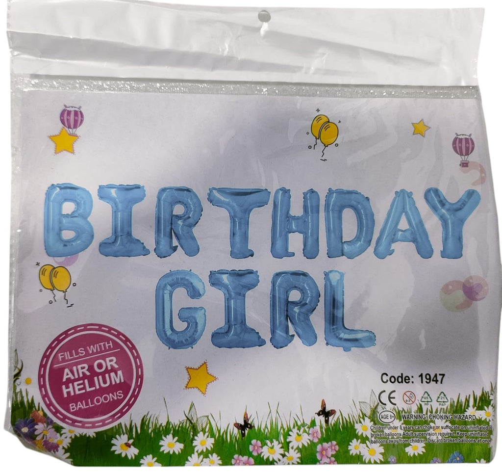 BIRTHDAY GIRL FOIL BALOON (1 PACK)