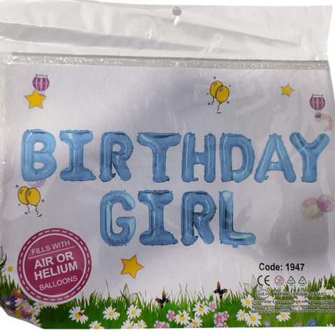 BIRTHDAY GIRL FOIL BALOON (1 PACK)