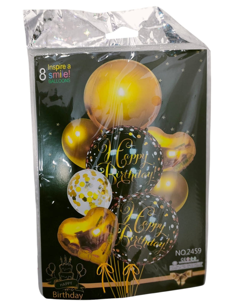 HBD SMILE BALOON 8 PCS( 1 PACK)