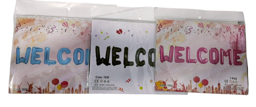 WELCOME FOIL BALOON ( 1 PACK)