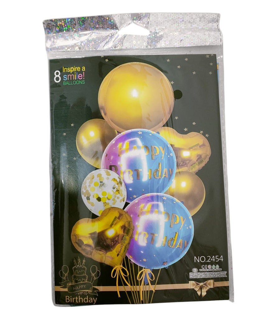 HBD SMILE BALOON 8 PCS( 1 PACK)