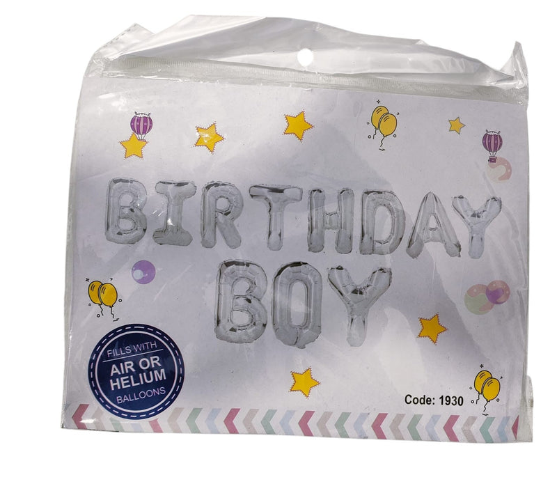 BIRTHDAY BOY FOIL BALOON ( 1 PACK)
