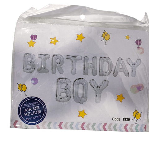 BIRTHDAY BOY FOIL BALOON ( 1 PACK)