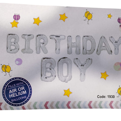 BIRTHDAY BOY FOIL BALOON ( 1 PACK)