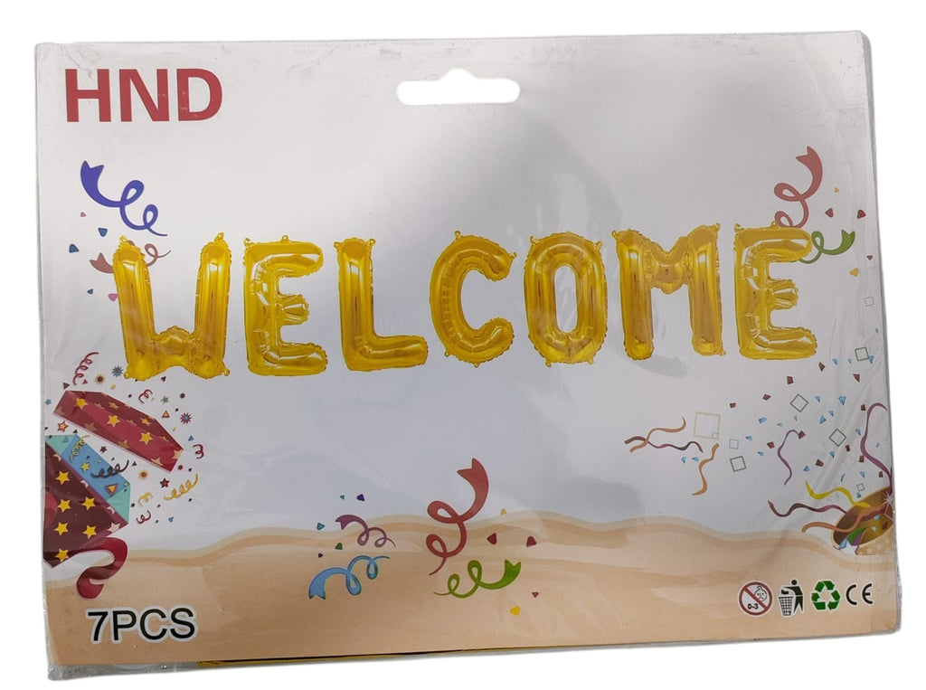 WELCOME FOIL BALOON ( 1 PACK)