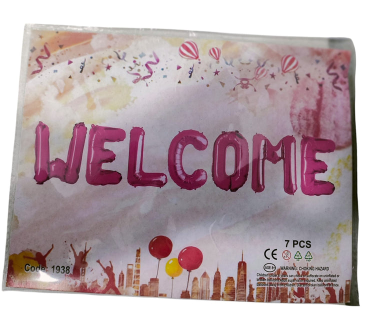 WELCOME FOIL BALOON ( 1 PACK)