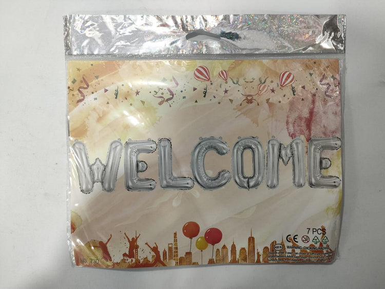 WELCOME FOIL BALOON ( 1 PACK)