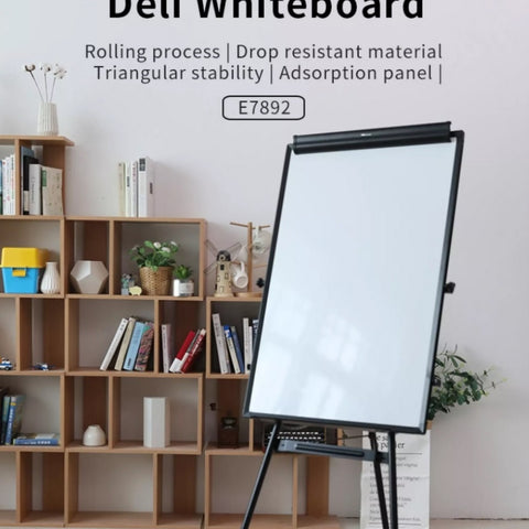 Deli E7892 Focus Magnetic Flip Chart 2×3 Feet with Tripod Stand