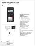 Deli ED82ES Scientific Calculator 252 Functions