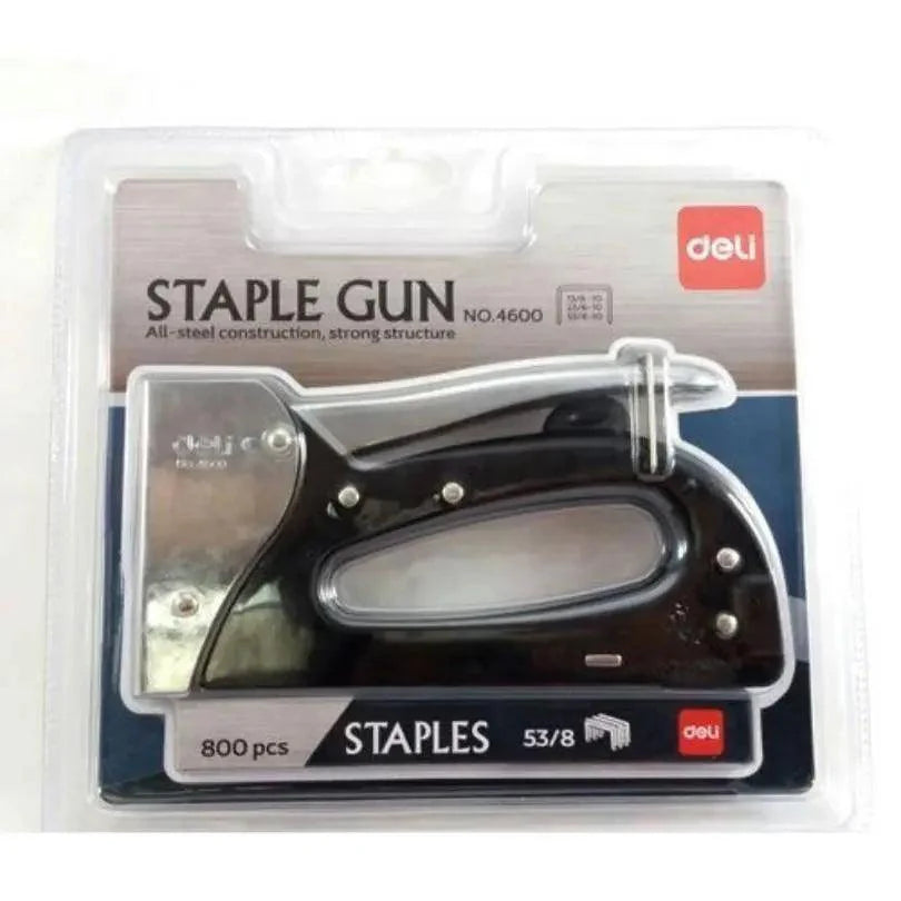 Deli Stapler Gun Tacker, With Handle Lock E4600