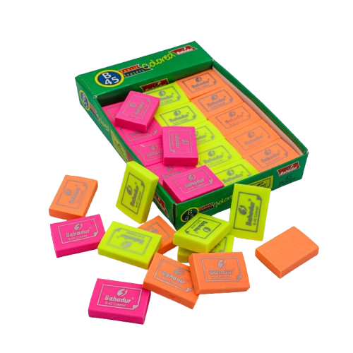 Bahadur Eraser Colored 45pcs B45