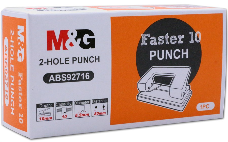 M&G ABS92716 Faster 10 Metal 2-Hole Punch Machine