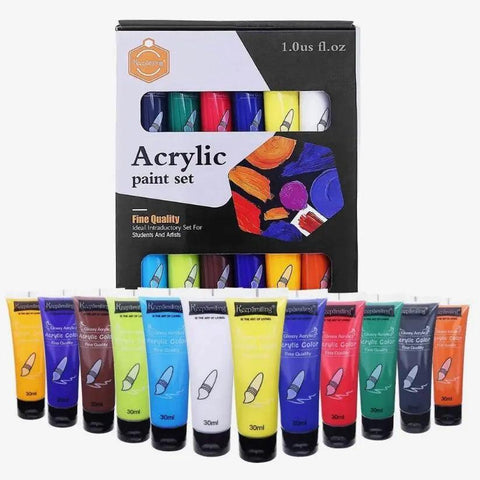 Acrylic Paint Set Keep Smiling (12 Pcs)