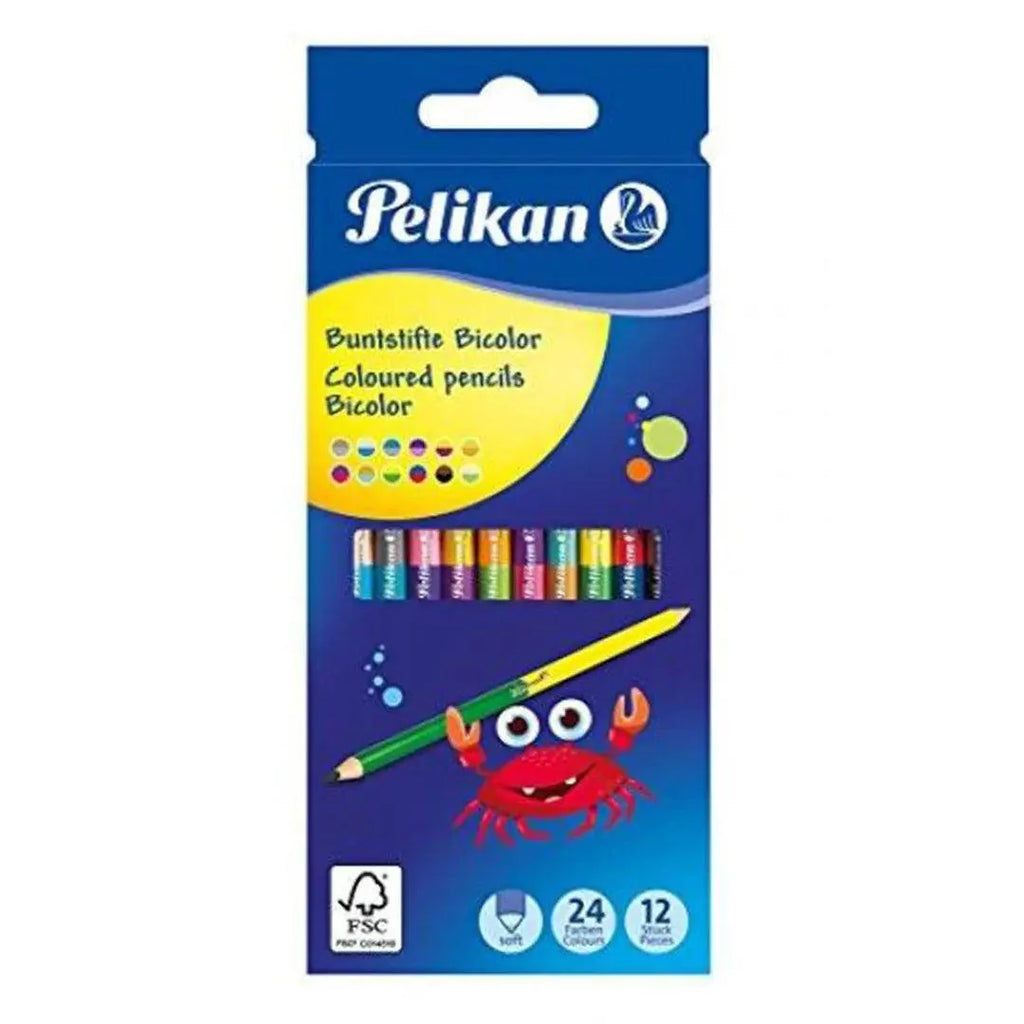 PELIKAN Color Pencil Bicolor Round 12 Pcs