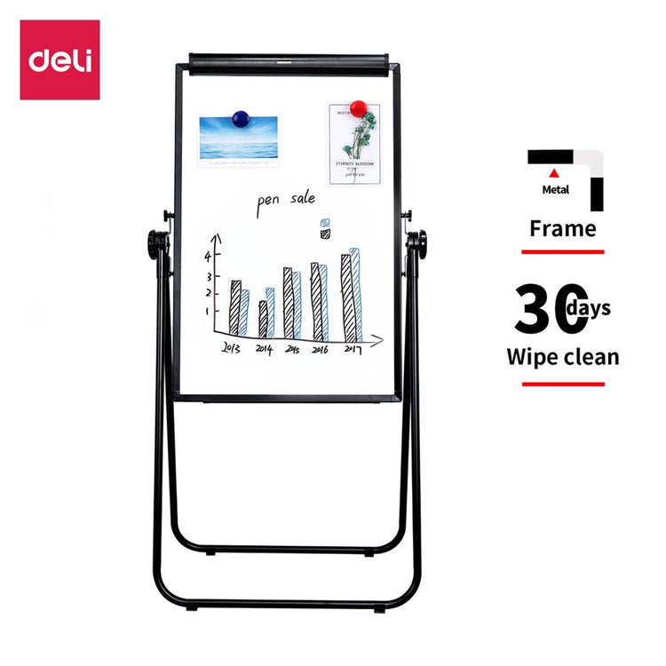 Deli Focus Magnetic Flip Chart 2×3 Feet with U-Stand E7891B