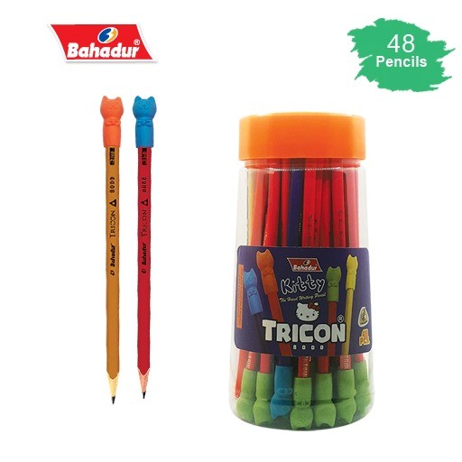 BAHADUR PENCIL Tricon Kitty 48PCS